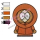 Kenny South Park Embroidery Design